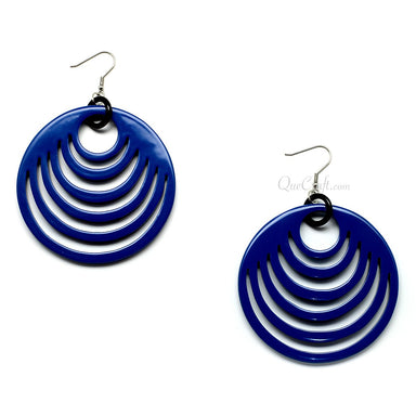 Horn & Lacquer Earrings #11121 - HORN JEWELRY