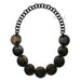 Ebony & Horn Chain Necklace #11881 - HORN JEWELRY