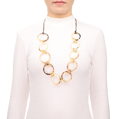 Horn Chain Necklace #13675 - HORN JEWELRY