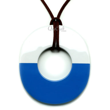 Horn & Lacquer Pendant #12060 - HORN JEWELRY