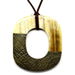 Horn & Leather Pendant #12529 - HORN JEWELRY