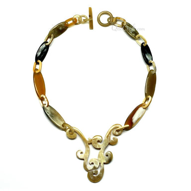 Horn Chain Necklace #11080 - HORN JEWELRY