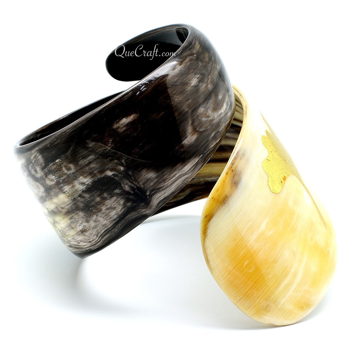 Horn & Lacquer Bangle Bracelet #11372 - HORN JEWELRY