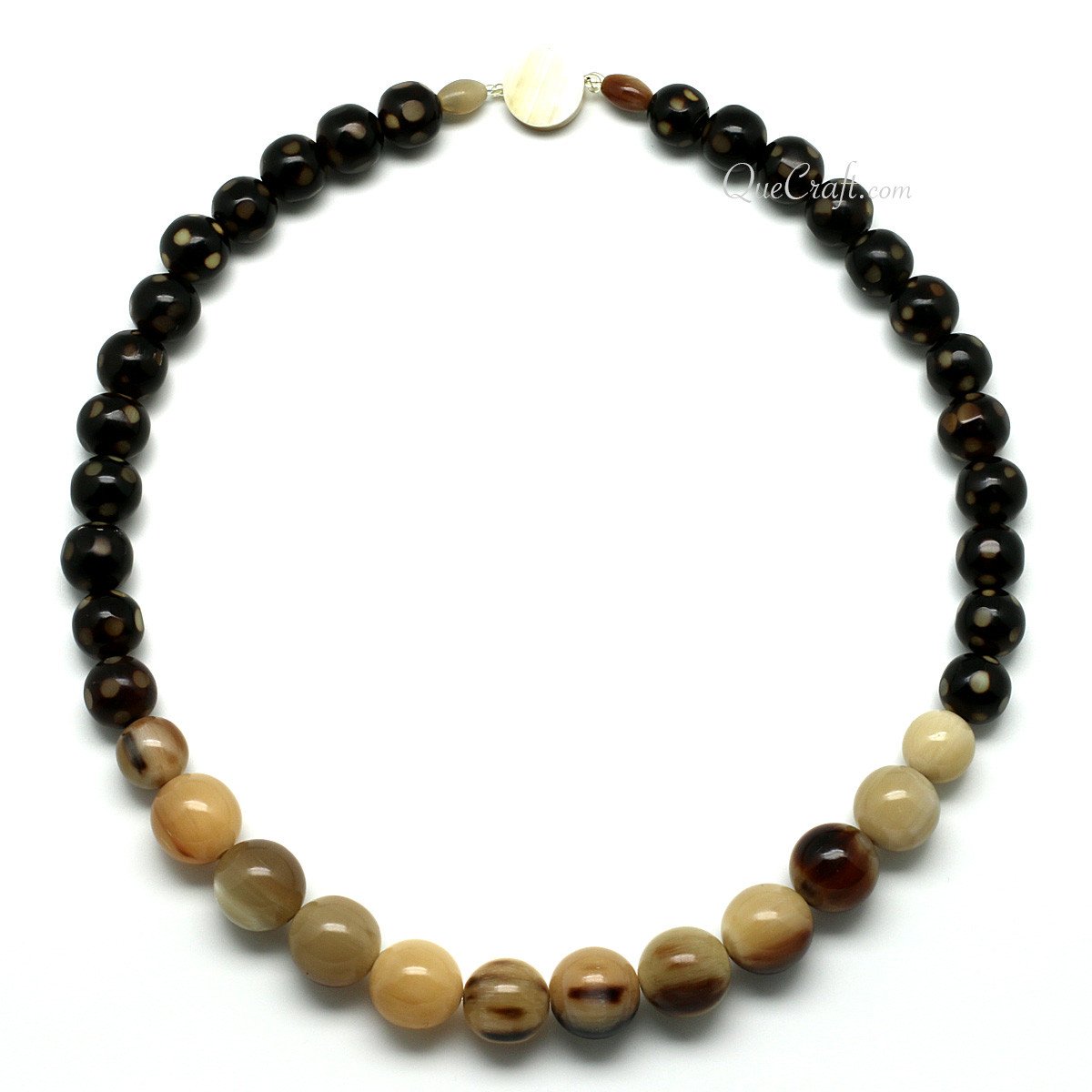 Horn Beaded Necklace #11484 - HORN JEWELRY
