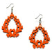 Horn & Lacquer Earrings #11098 - HORN JEWELRY