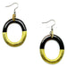 Horn & Lacquer Earrings #11173 - HORN JEWELRY
