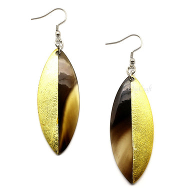 Horn & Lacquer Earrings #4854 - HORN JEWELRY