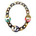 Horn & Lacquer Chain Necklace #9771 - HORN JEWELRY