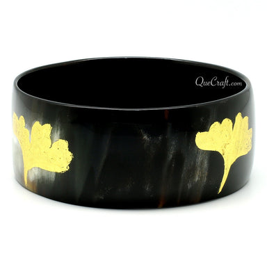 Horn & Lacquer Bangle Bracelet #11369 - HORN JEWELRY