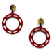 Horn & Lacquer Earrings #11105 - HORN JEWELRY