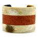 Horn & Leather Cuff Bracelet #5483 - HORN JEWELRY