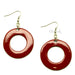 Horn & Lacquer Earrings #13400 - HORN JEWELRY