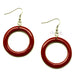 Horn & Lacquer Earrings #13401 - HORN JEWELRY