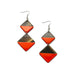 Horn & Lacquer Earrings #9741 - HORN JEWELRY