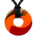 Horn & Lacquer Pendant #11357 - HORN JEWELRY