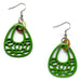 Horn & Lacquer Earrings #11169 - HORN JEWELRY