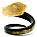 Horn & CZ Bangle Bracelet #10480 - HORN JEWELRY