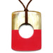 Horn & Lacquer Pendant #10875 - HORN JEWELRY