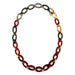 Horn & Lacquer Chain Necklace #5363 - HORN JEWELRY