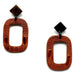 Leather & Horn Earrings #11084 - HORN JEWELRY