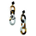 Horn & Lacquer Earrings #11253 - HORN JEWELRY