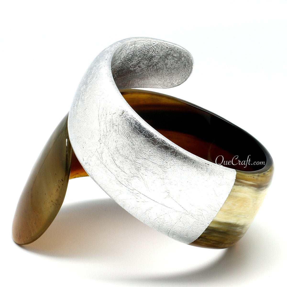 Horn & Lacquer Bangle Bracelet #7032 - HORN JEWELRY