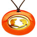 Horn & Lacquer Pendant #6356 - HORN JEWELRY
