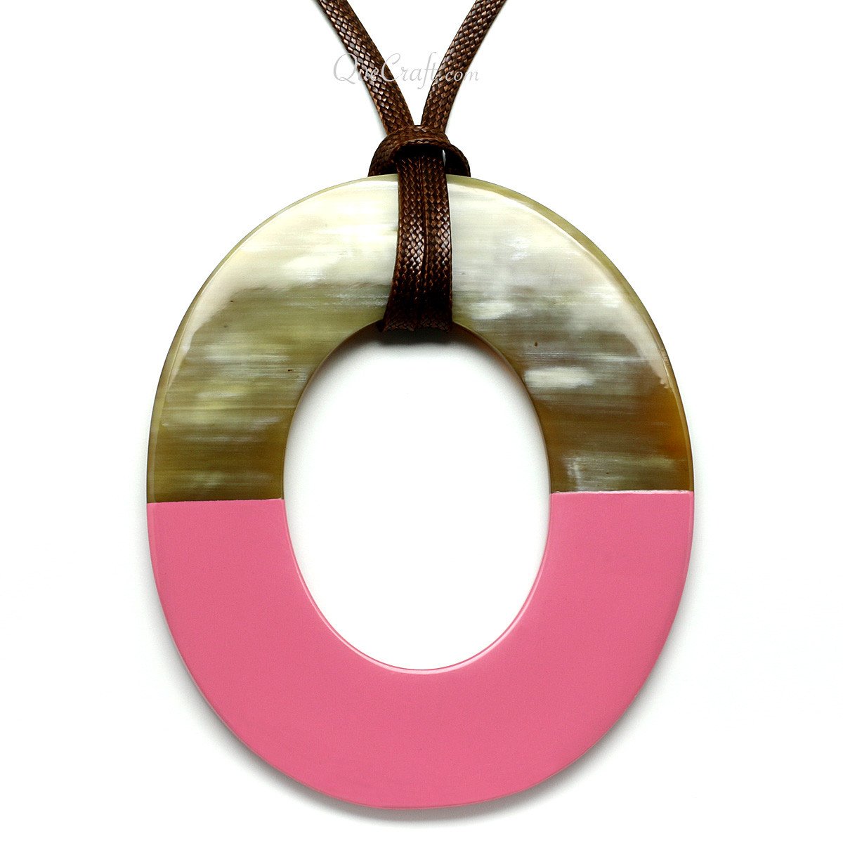 Horn & Lacquer Pendant #11558 - HORN JEWELRY