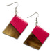 Horn & Lacquer Earrings #9742 - HORN JEWELRY