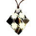 Horn & Lacquer Pendant #11554 - HORN JEWELRY