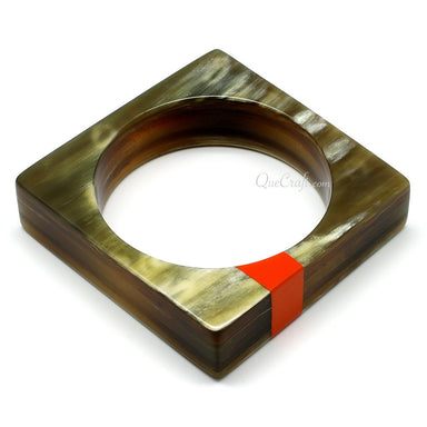 Horn & Lacquer Bangle Bracelet #11089 - HORN JEWELRY