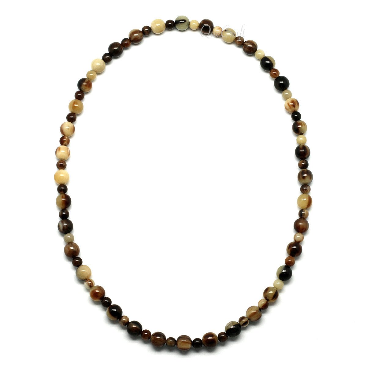 Horn Beaded Necklace #9760 - HORN JEWELRY