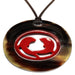 Horn & Lacquer Pendant #6336 - HORN JEWELRY