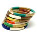 Horn & Lacquer Bangle Bracelets #11047 - HORN JEWELRY