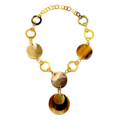 Horn Chain Necklace #4365 - HORN JEWELRY
