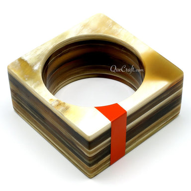 Horn & Lacquer Bangle Bracelet #11088 - HORN JEWELRY