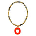 Horn & Lacquer Chain Necklace #10572 - HORN JEWELRY