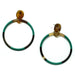 Horn & Lacquer Earrings #11396 - HORN JEWELRY