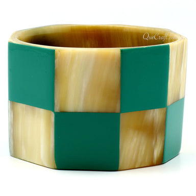 Horn & Lacquer Bangle Bracelet #11176 - HORN JEWELRY