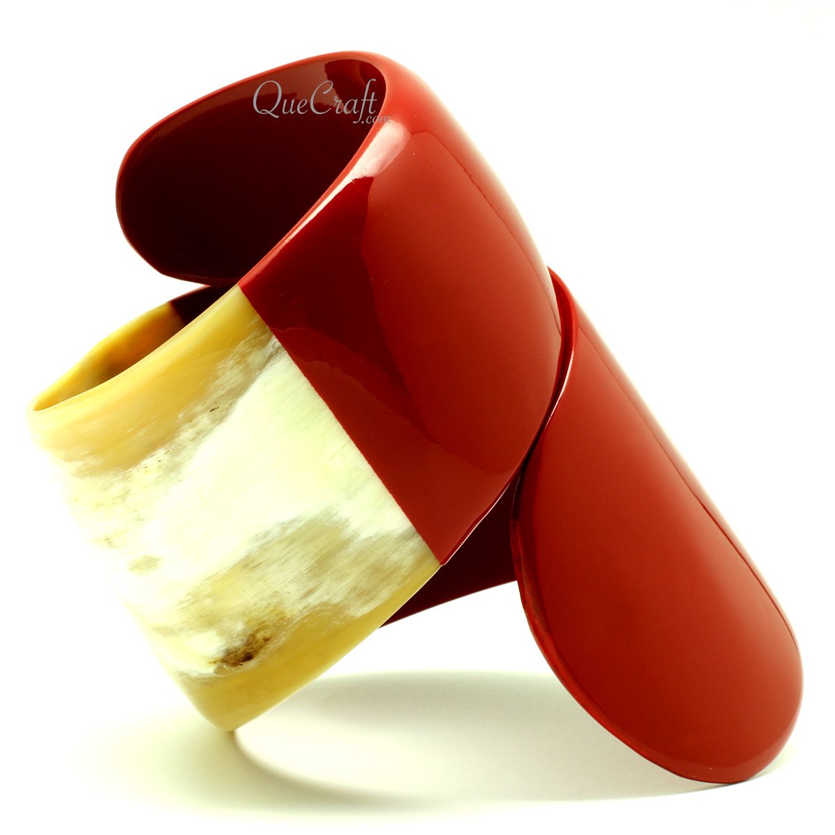 Horn & Lacquer Bangle Bracelet #13210 - HORN JEWELRY