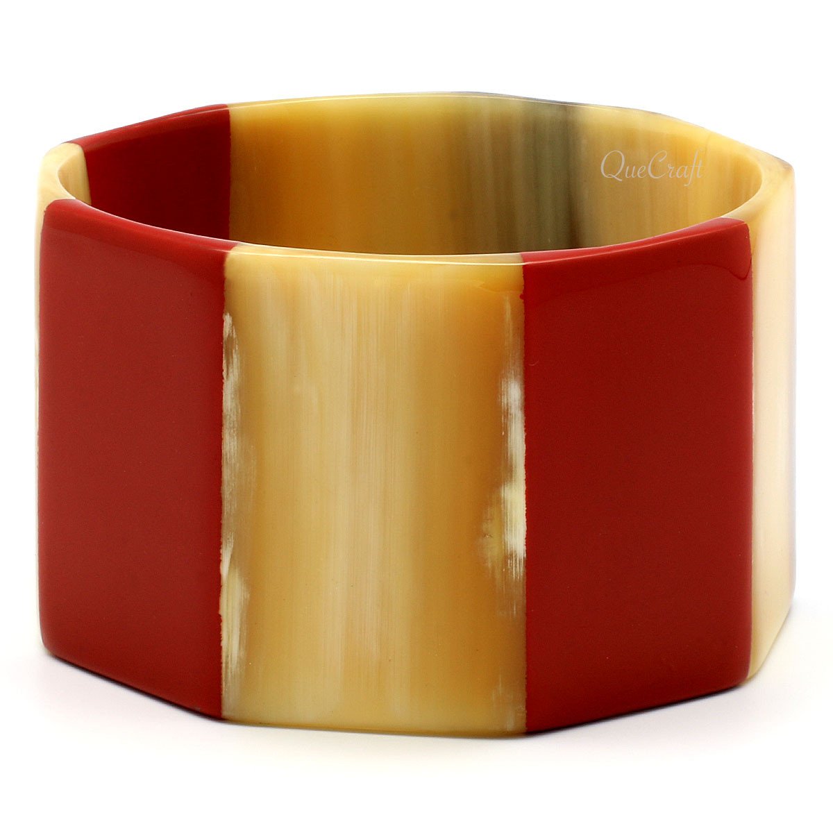 Horn & Lacquer Bangle Bracelet #7869 - HORN JEWELRY