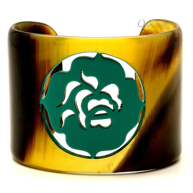 Horn & Lacquer Cuff Bracelet #12272 - HORN JEWELRY