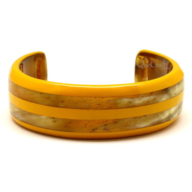 Horn & Lacquer Cuff Bracelet #12346 - HORN JEWELRY