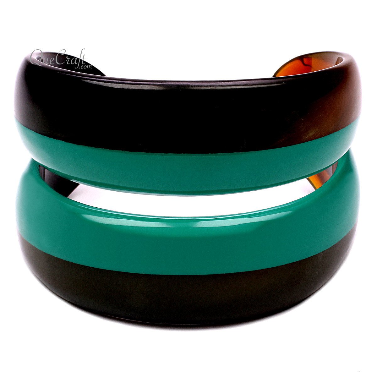 Horn & Lacquer Cuff Bracelet #12738 - HORN JEWELRY