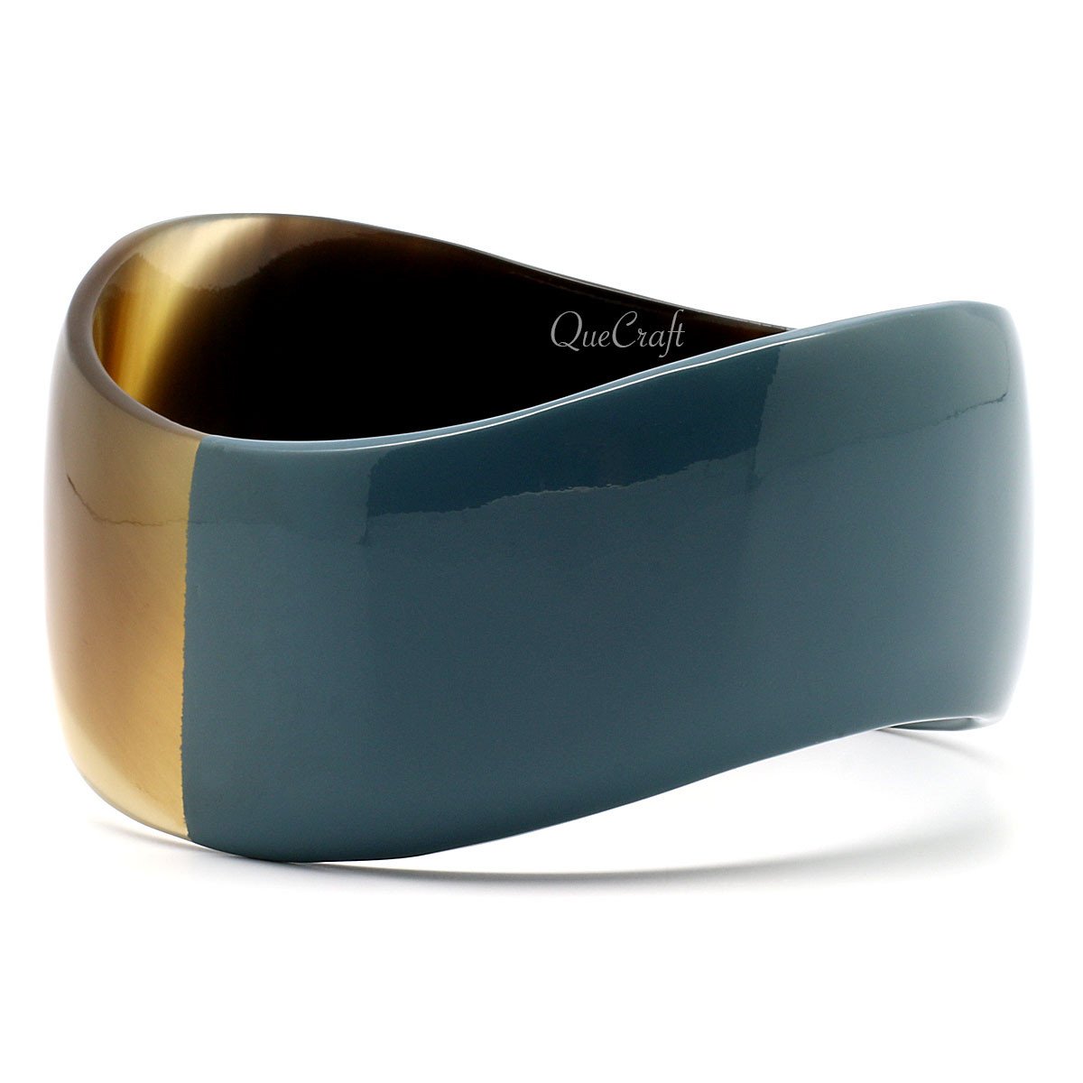 Horn & Lacquer Bangle Bracelet #6911 - HORN JEWELRY