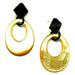 MOP & Horn Earrings #12913 - HORN JEWELRY