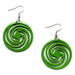Horn & Lacquer Earrings #11170 - HORN JEWELRY