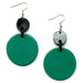 Horn & Lacquer Earrings #11975 - HORN JEWELRY