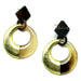 Horn & Lacquer Earrings #11978 - HORN JEWELRY