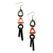 Horn & Lacquer Earrings #12584 - HORN JEWELRY